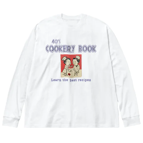 40's Cookery Book ビッグシルエットロングスリーブTシャツ