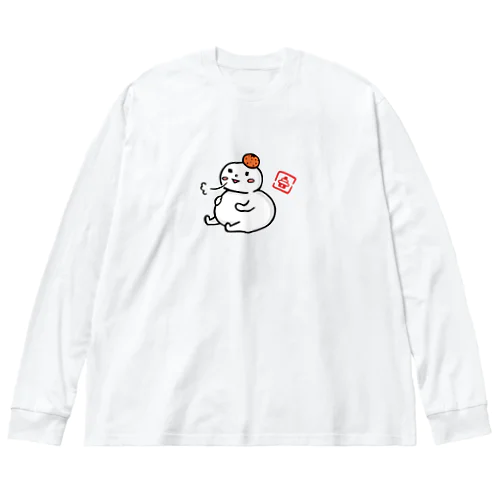 かがみもち ビッグシルエットロングスリーブTシャツ