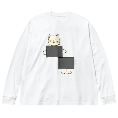 イリュージョンねこ ビッグシルエットロングスリーブTシャツ