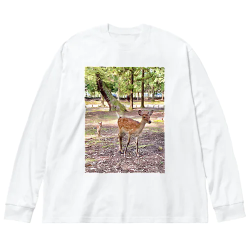 鹿の親子🦌 ビッグシルエットロングスリーブTシャツ