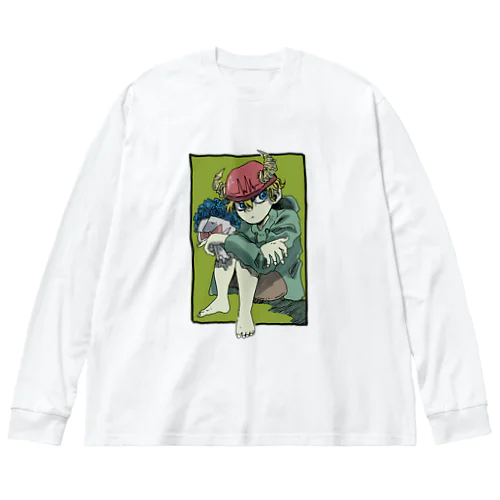 独りぼっち怪獣と花束（奇跡） Big Long Sleeve T-Shirt