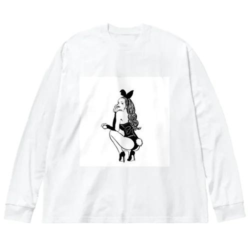 Bunny hunny ビッグシルエットロングスリーブTシャツ