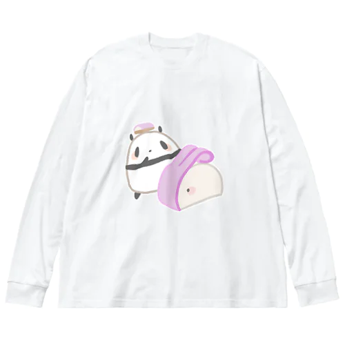 かまぼこが持つポテンシャルにほれぼれするパンダ Big Long Sleeve T-Shirt