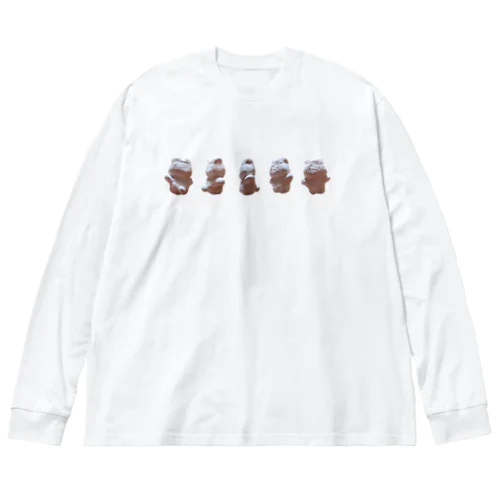 うさ(solid)1 ビッグシルエットロングスリーブTシャツ