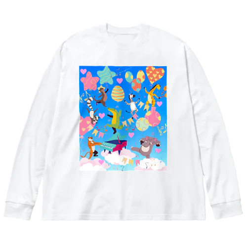 Party in the Sky ビッグシルエットロングスリーブTシャツ