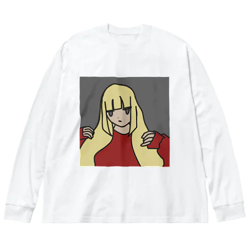 金髪少女 ビッグシルエットロングスリーブTシャツ