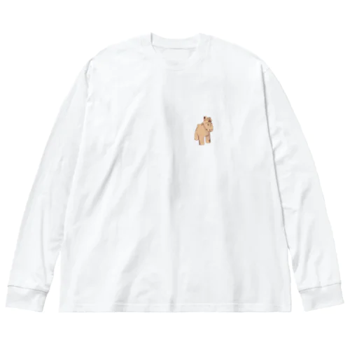 はにわ　ぐんまちゃん埴輪（ワンポイント） Big Long Sleeve T-Shirt