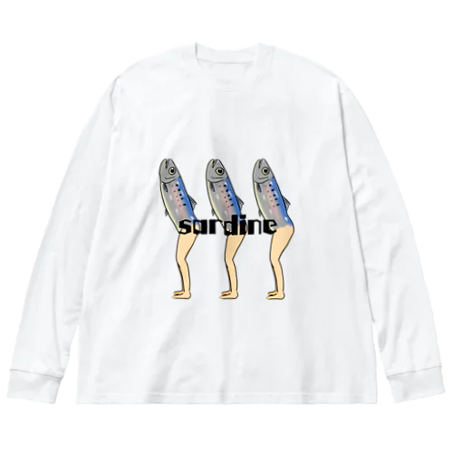 魚の人(いわし) Big Long Sleeve T-Shirt