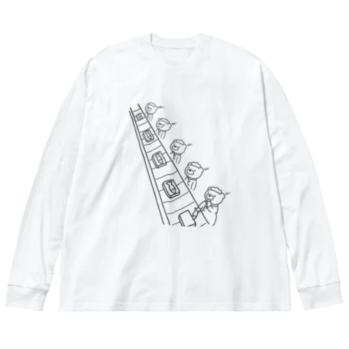 ベルトコンベアー ビッグシルエットロングスリーブTシャツ