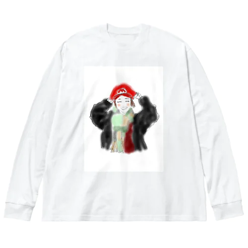 彼女が可愛い Big Long Sleeve T-Shirt