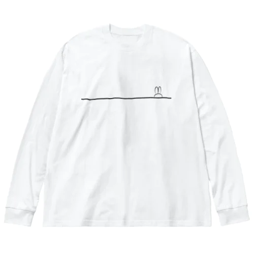 ここにいます ビッグシルエットロングスリーブTシャツ