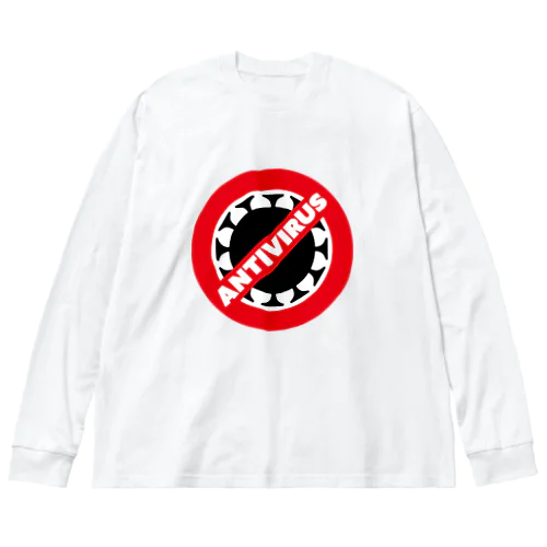 新型コロナ対策　アンチウイルスマーク Big Long Sleeve T-Shirt