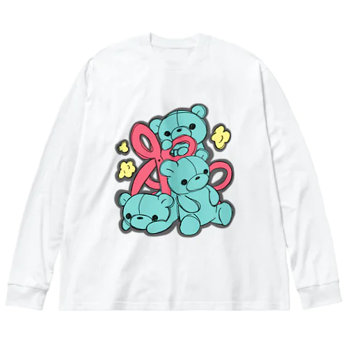 はさみくみゃ３ ビッグシルエットロングスリーブTシャツ