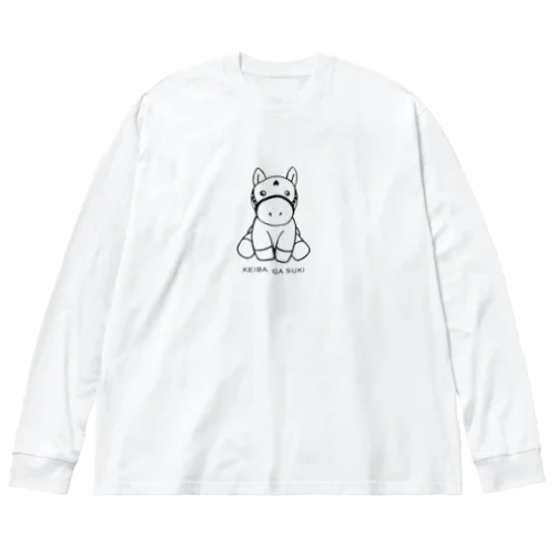 競馬好き ビッグシルエットロングスリーブTシャツ