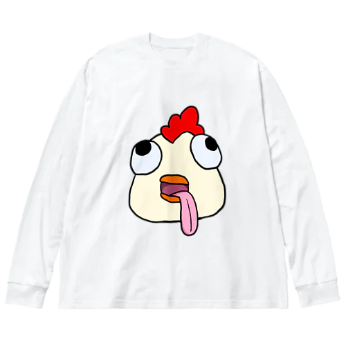 色付きコッコちゃん！ ビッグシルエットロングスリーブTシャツ