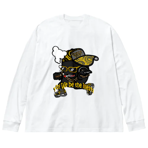 黒豆DJ ビッグシルエットロングスリーブTシャツ