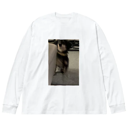 犬 ビッグシルエットロングスリーブTシャツ