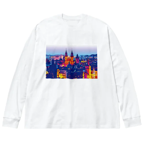 チェコ プラハの朝 Big Long Sleeve T-Shirt