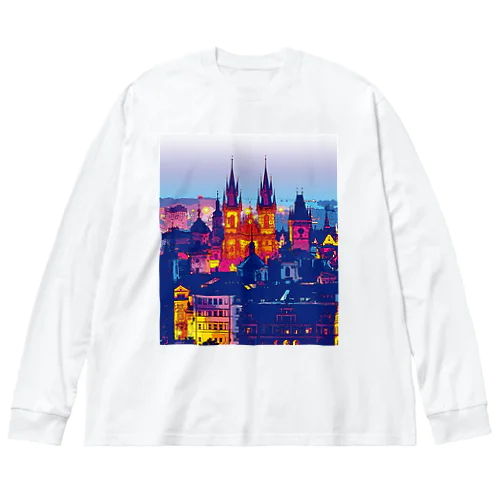 チェコ プラハの朝 Big Long Sleeve T-Shirt