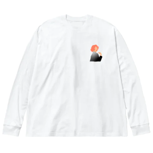 振り返り美人 Big Long Sleeve T-Shirt