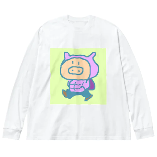 ぶたやまだくんゲーム買いに Big Long Sleeve T-Shirt