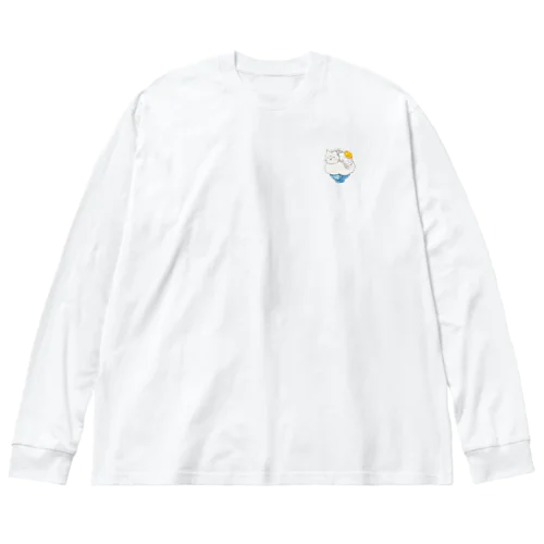 卵かけご飯キャット Big Long Sleeve T-Shirt