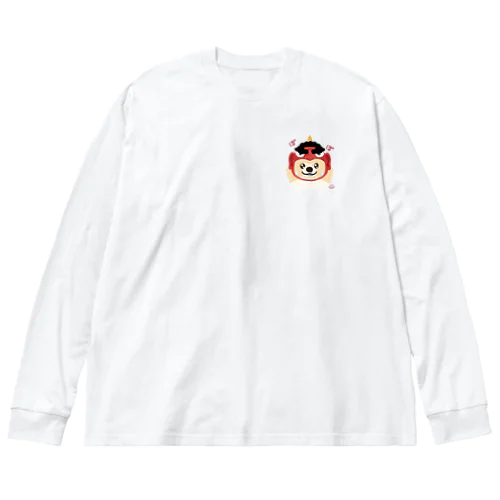 鬼になったポメラニアン ワンポイント Big Long Sleeve T-Shirt