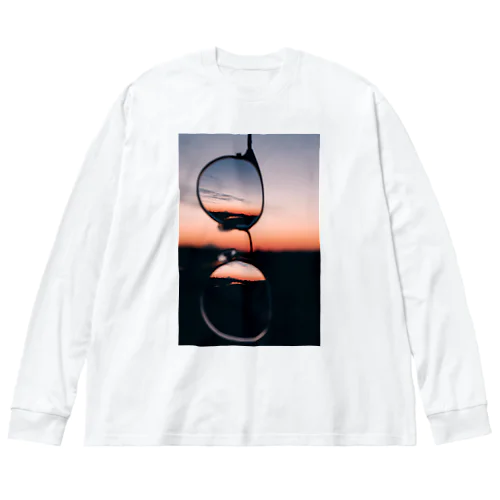 夕方の空 ビッグシルエットロングスリーブTシャツ