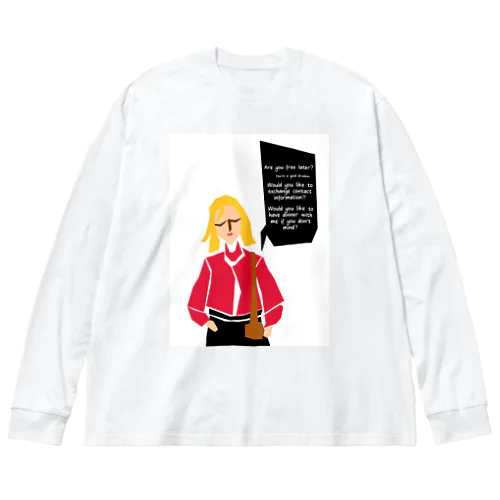“YABAJO”パート① 「Shirigaru woman」 Big Long Sleeve T-Shirt
