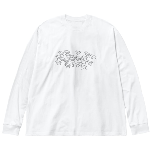 ミユビシギ19＋ハマシギ1 Big Long Sleeve T-Shirt