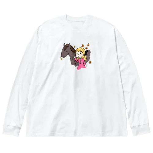 趣味は乗馬ですの Big Long Sleeve T-Shirt