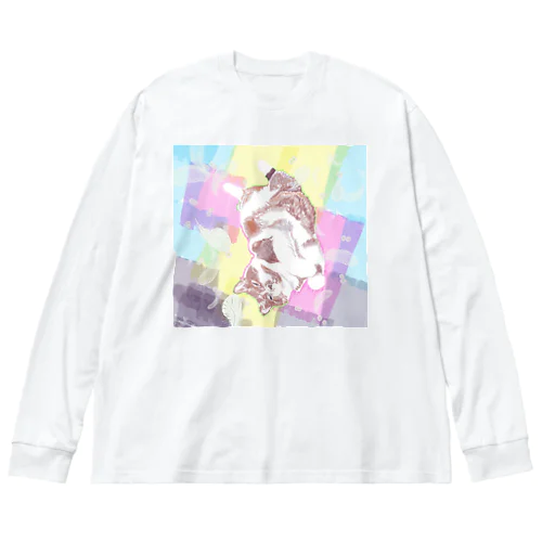 しあわせのスコちゃんｖ Big Long Sleeve T-Shirt