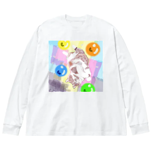 ふんわりカラフルすこちゃんｖ Big Long Sleeve T-Shirt