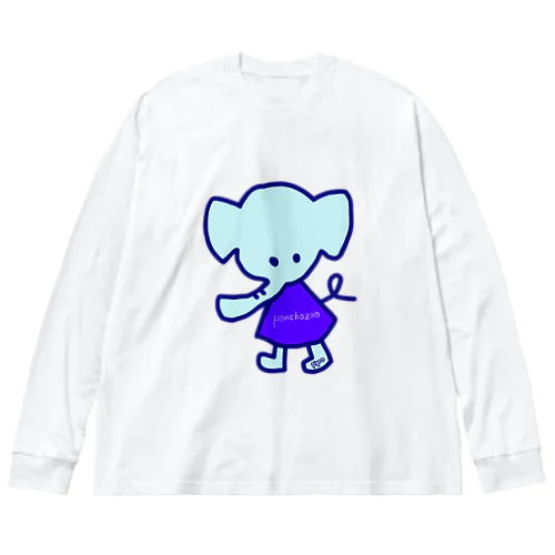 ゾウサン(ponchozoo) ビッグシルエットロングスリーブTシャツ