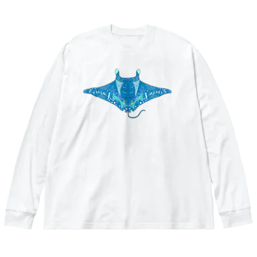 Tattoo manta ビッグシルエットロングスリーブTシャツ