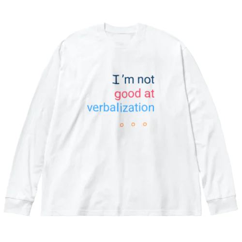 I'm not good at verbalization 。。。 ビッグシルエットロングスリーブTシャツ