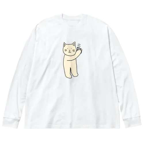 バーテンダーねこ ビッグシルエットロングスリーブTシャツ