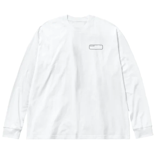 ネームタグ (ヨコ) ビッグシルエットロングスリーブTシャツ