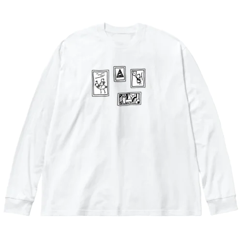 古代の謎展(白黒) Big Long Sleeve T-Shirt