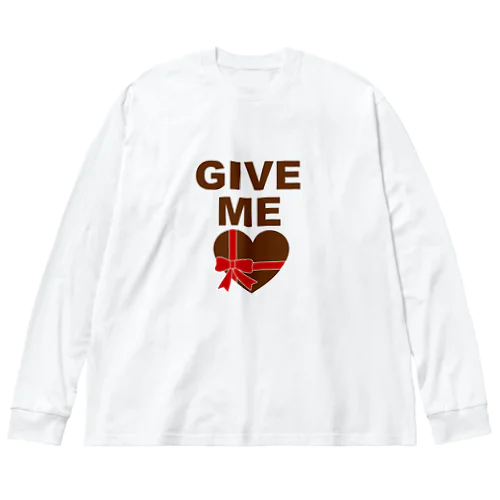 チョコをください、出来れば愛も Big Long Sleeve T-Shirt