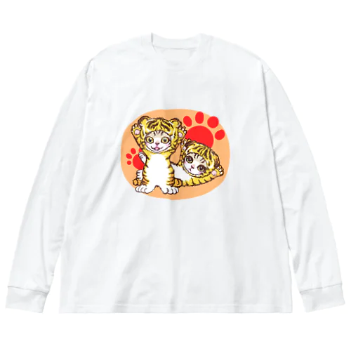 とらニャーちゃん Big Long Sleeve T-Shirt