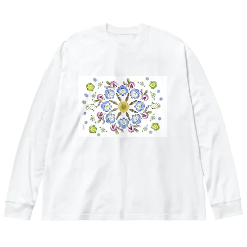 Springflower 2 ビッグシルエットロングスリーブTシャツ