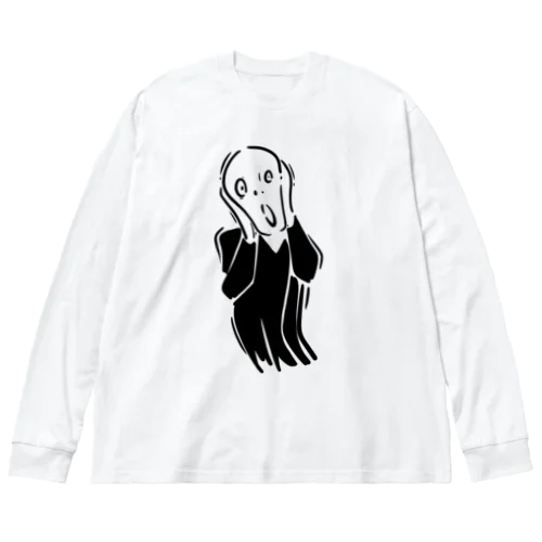 ムンクの叫び Big Long Sleeve T-Shirt