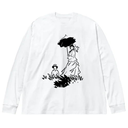 クロード・モネ「日傘をさす女」 Big Long Sleeve T-Shirt