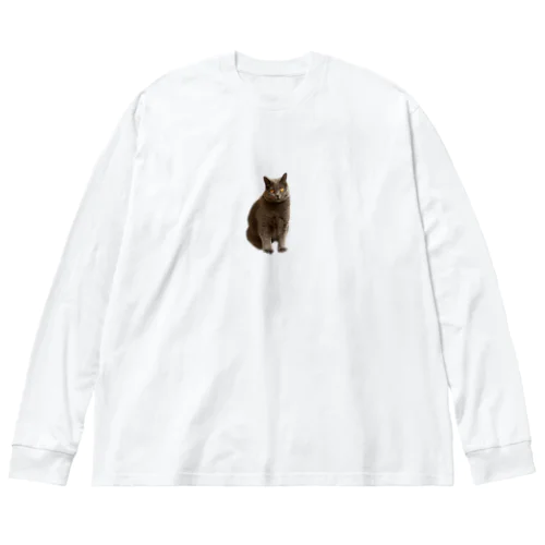 ねこのもあたん ビッグシルエットロングスリーブTシャツ