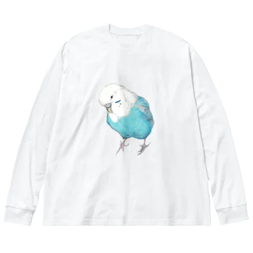 [森図鑑]セキセイインコ オパーリン Big Long Sleeve T-Shirt