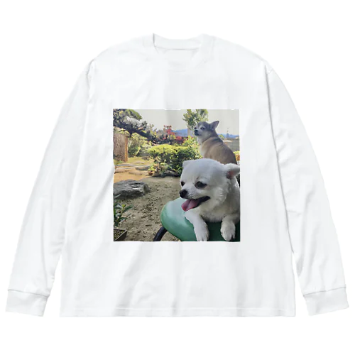 民家の犬 ビッグシルエットロングスリーブTシャツ