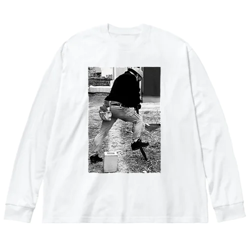 穴を掘る人 Big Long Sleeve T-Shirt