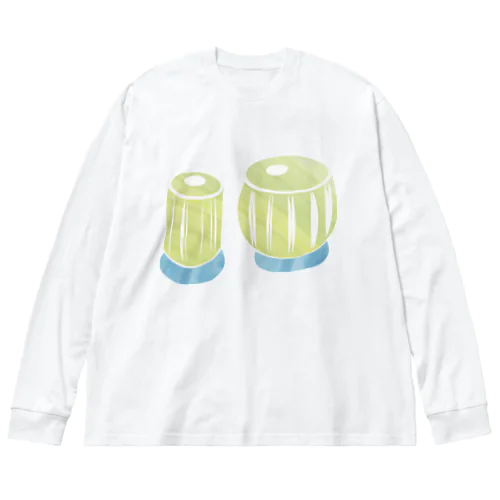 タブラーきみどり色 Big Long Sleeve T-Shirt