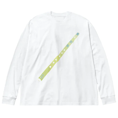 バーンスリーきみどり色 ビッグシルエットロングスリーブTシャツ